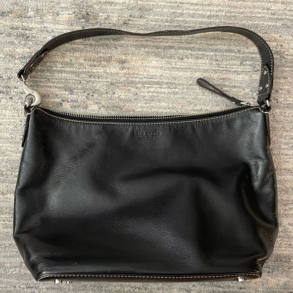 kate spade Handbags - Kate Spade black leather shoulder bag